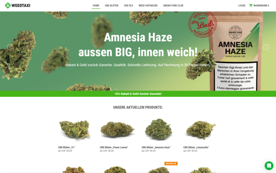 weedtaxi.ch before photo